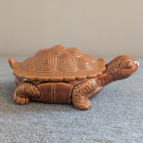 Giftcraft Ceramic Turtle Trinket Box - Picture 2 of 7